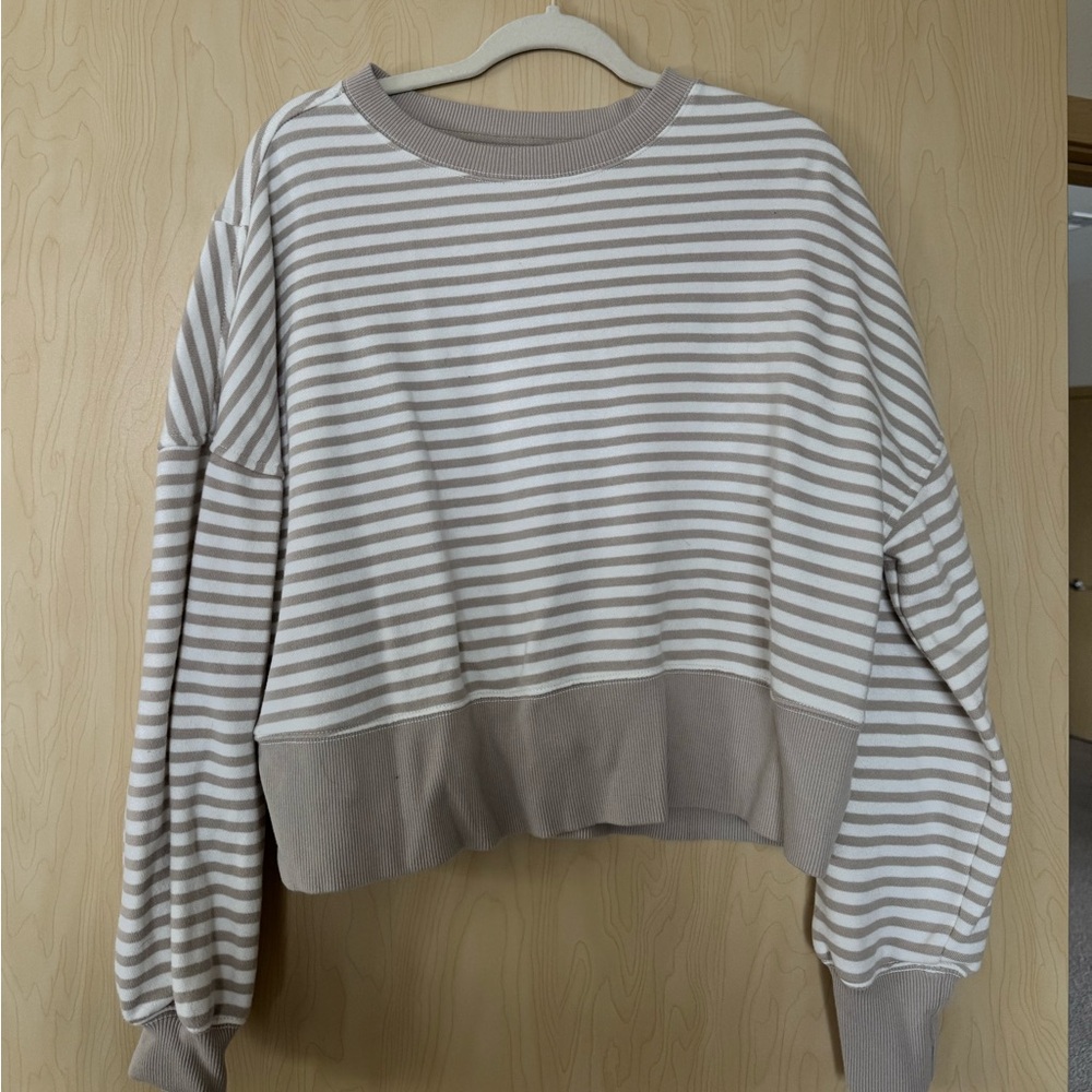 Aerie striped crewneck